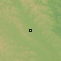 Shaded relief of the 51 km around Stolniceni-Prăjescu, drawn from the GMTED2010 grid