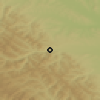 Shaded relief of the 50 km around Straja, drawn from the GMTED2010 grid
