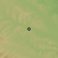 Shaded relief of the 51 km around Suceava, drawn from the GMTED2010 grid