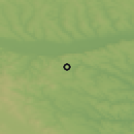 Shaded relief of the 50 km around Suharău, drawn from the GMTED2010 grid