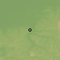 Shaded relief of the 51 km around Supuru de Jos, drawn from the GMTED2010 grid