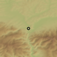 Shaded relief of the 51 km around Tălmaciu, drawn from the GMTED2010 grid