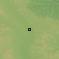 Shaded relief of the 51 km around Tămăşeni, drawn from the GMTED2010 grid
