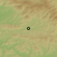 Shaded relief of the 51 km around Târgu-Lăpuş, drawn from the GMTED2010 grid
