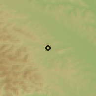 Shaded relief of the 51 km around Târgu-Neamţ, drawn from the GMTED2010 grid