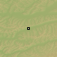 Shaded relief of the 51 km around Târnăveni, drawn from the GMTED2010 grid