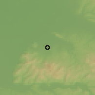 Shaded relief of the 51 km around Târnova, drawn from the GMTED2010 grid