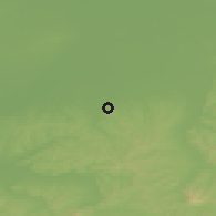 Shaded relief of the 51 km around Tăşnad, drawn from the GMTED2010 grid