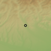 Shaded relief of the 52 km around Tătărani, drawn from the GMTED2010 grid