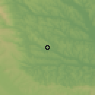 Shaded relief of the 51 km around Belceşti, drawn from the GMTED2010 grid