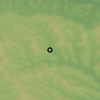 Shaded relief of the 51 km around Ţibăneşti, drawn from the GMTED2010 grid