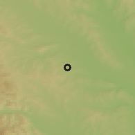 Shaded relief of the 51 km around Ţibucani, drawn from the GMTED2010 grid
