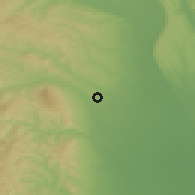 Shaded relief of the 51 km around Ţifeşti, drawn from the GMTED2010 grid