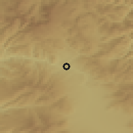Shaded relief of the 51 km around Topliţa, drawn from the GMTED2010 grid