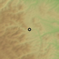 Shaded relief of the 51 km around Tulnici, drawn from the GMTED2010 grid