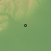 Shaded relief of the 51 km around Vadu Paşii, drawn from the GMTED2010 grid