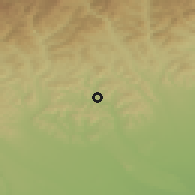 Shaded relief of the 51 km around Valeă Lunga, drawn from the GMTED2010 grid