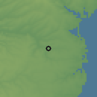 Shaded relief of the 52 km around Valu lui Traian, drawn from the GMTED2010 grid