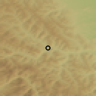 Shaded relief of the 51 km around Vama, drawn from the GMTED2010 grid