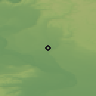 Shaded relief of the 52 km around Vanatori, drawn from the GMTED2010 grid