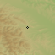 Shaded relief of the 51 km around Vânători-Neamţ, drawn from the GMTED2010 grid