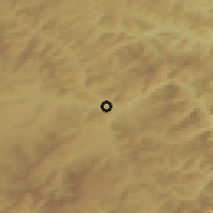 Shaded relief of the 51 km around Vatra Dornei, drawn from the GMTED2010 grid