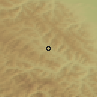 Shaded relief of the 51 km around Vatra Moldoviţei, drawn from the GMTED2010 grid