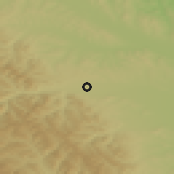 Shaded relief of the 50 km around Vicovu de Sus, drawn from the GMTED2010 grid