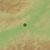Shaded relief of the 51 km around Vinţu de Jos, drawn from the GMTED2010 grid