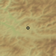 Shaded relief of the 50 km around Vişeu de Jos, drawn from the GMTED2010 grid
