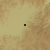 Shaded relief of the 51 km around Zăbala, drawn from the GMTED2010 grid