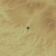 Shaded relief of the 51 km around Zetea, drawn from the GMTED2010 grid