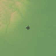 Shaded relief of the 51 km around Ziduri, drawn from the GMTED2010 grid