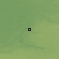 Shaded relief of the 46 km around Boksitogorsk, drawn from the GMTED2010 grid