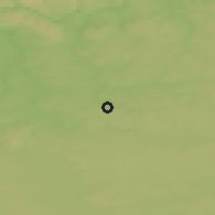 Shaded relief of the 47 km around Borodino, drawn from the GMTED2010 grid