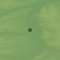 Shaded relief of the 48 km around Buinsk, drawn from the GMTED2010 grid