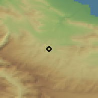 Shaded relief of the 52 km around Buynaksk, drawn from the GMTED2010 grid