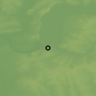 Shaded relief of the 47 km around Chaykovskiy, drawn from the GMTED2010 grid