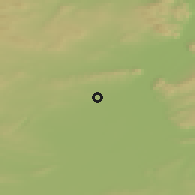Shaded relief of the 48 km around Chernogorsk, drawn from the GMTED2010 grid