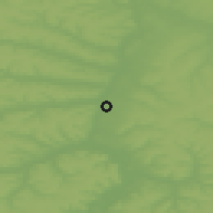 Shaded relief of the 49 km around Chernyanka, drawn from the GMTED2010 grid