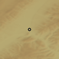 Shaded relief of the 49 km around Chita, drawn from the GMTED2010 grid