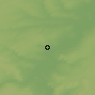 Shaded relief of the 48 km around Davlekanovo, drawn from the GMTED2010 grid