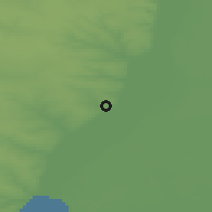 Shaded relief of the 50 km around Dubovka, drawn from the GMTED2010 grid