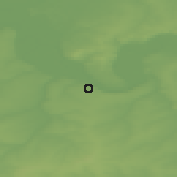 Shaded relief of the 47 km around Dyurtyuli, drawn from the GMTED2010 grid