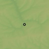 Shaded relief of the 48 km around Abdulino, drawn from the GMTED2010 grid