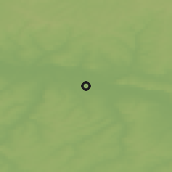Shaded relief of the 46 km around Glazov, drawn from the GMTED2010 grid