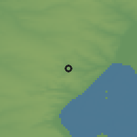 Shaded relief of the 50 km around Gorodishche, drawn from the GMTED2010 grid