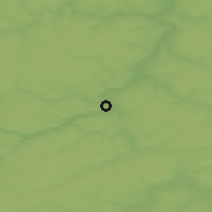 Shaded relief of the 48 km around Aleksin, drawn from the GMTED2010 grid