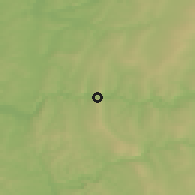 Shaded relief of the 46 km around Gubakha, drawn from the GMTED2010 grid