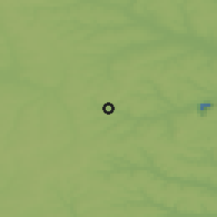 Shaded relief of the 49 km around Gubkin, drawn from the GMTED2010 grid